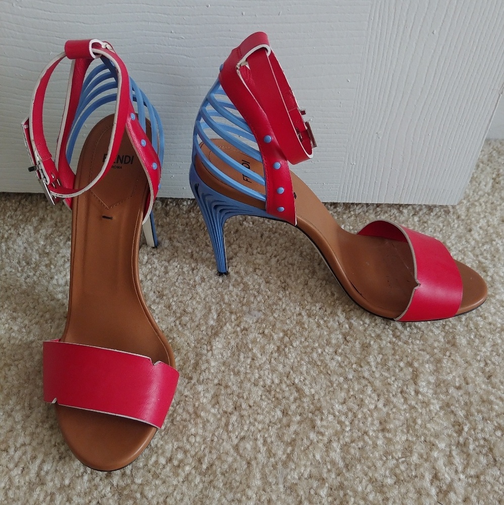 Fendi caged heel sandal